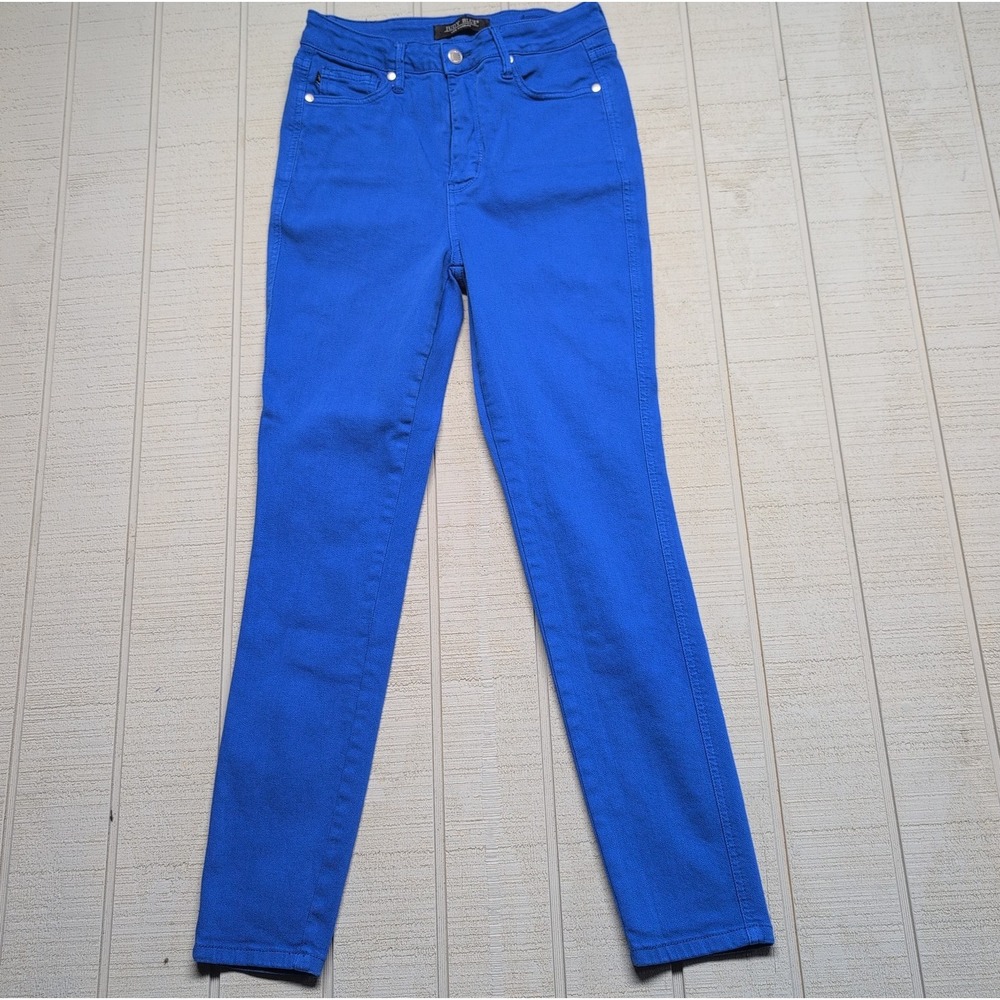 Judy Blue Royal Blue Garment Womens 7/28 Dyed High Rise Skinny Jeans JB88694